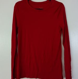 Red long sleeve shirt